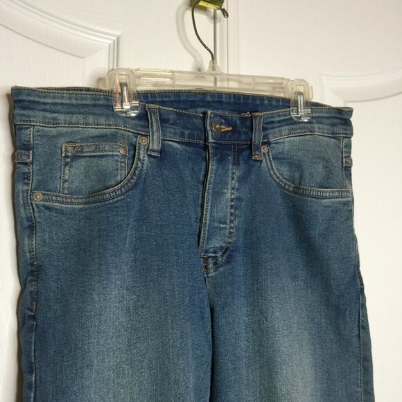 H&M Women's Skinny Jeans Low Waist Medium Wash Denim Solid Blue Size 32/32 - Picture 2 of 7